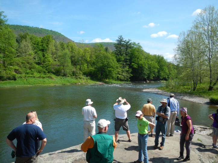 An early stop today - a lookout at Rattlesnake Rock along the Pine Creek Rail Trail.