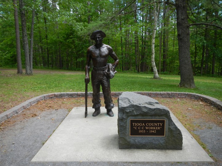 This park did an excellent job with signs, a statue, and informational video educating park visitors as to the important role of the Civilian Conservation Corps played in the history of this park.