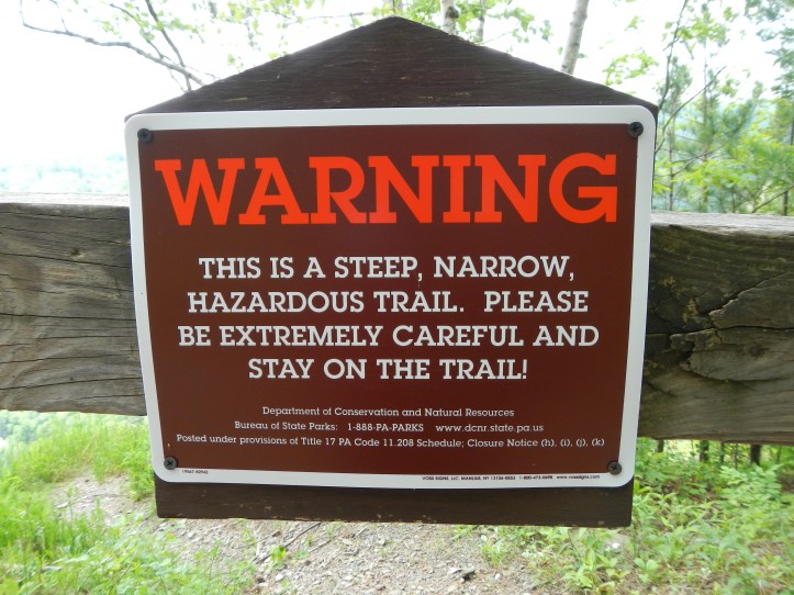 As you can imagine, the pathways down to the river were quite steep.  With only a short amount of time at this site, I heeded the warning sign and did not descend down to the river.