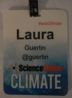 Name badge - with Twitter handle but no institution or affiliation listed to "level the field" between all attendees.