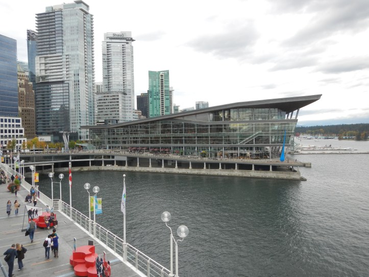 Convention center, on the water, with sea planes right next to it!
