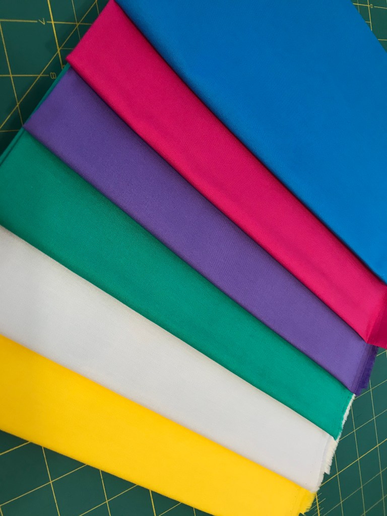 color palette for Stripes Mini Quilt Challenge