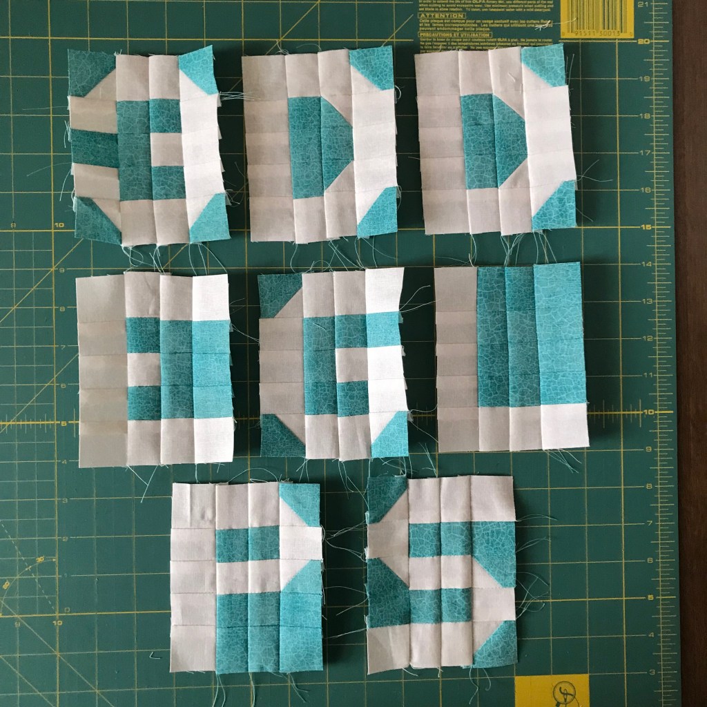 Letters and numbers for the DSDP Leg 3 legacy quilt