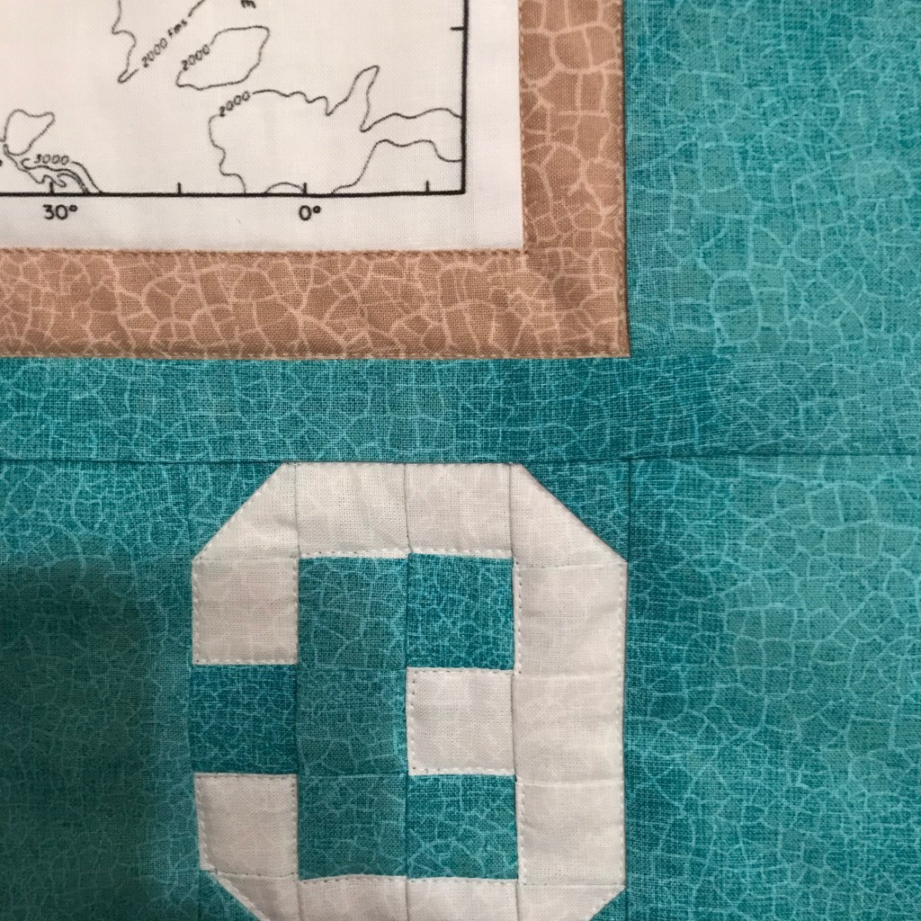 Zoomedin lower-right corner of quilt