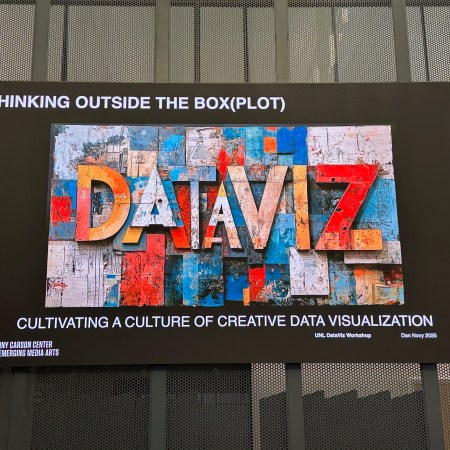 Screen that says DATAVIZ