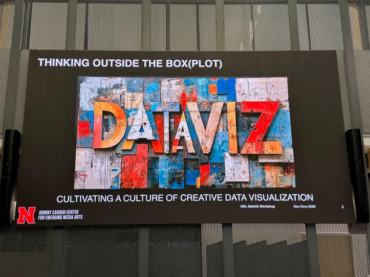 Screen that says DATAVIZ